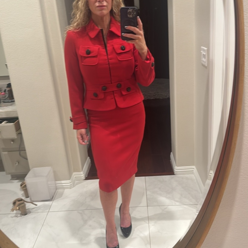 Charles Chang-Lima embellished wool  skirt suit